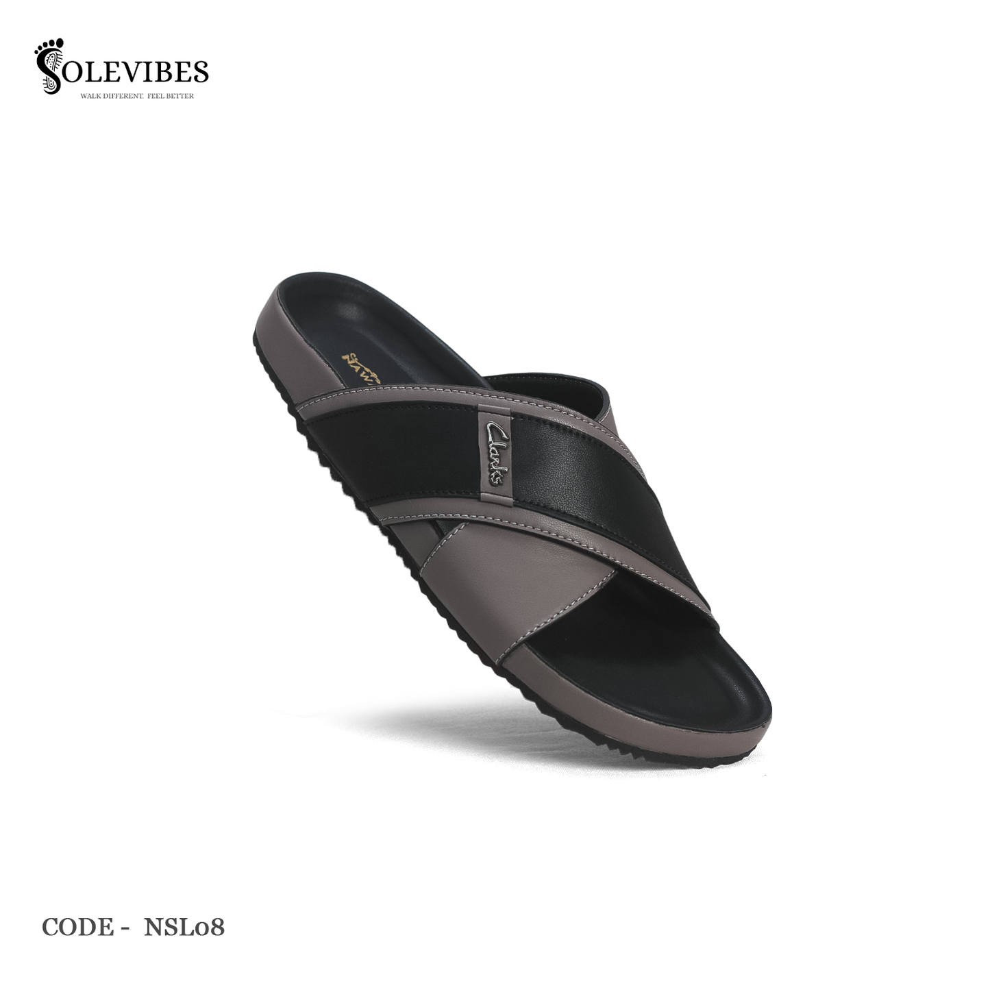 Comfort Arizona Sandal – NSL08-Black-Gray