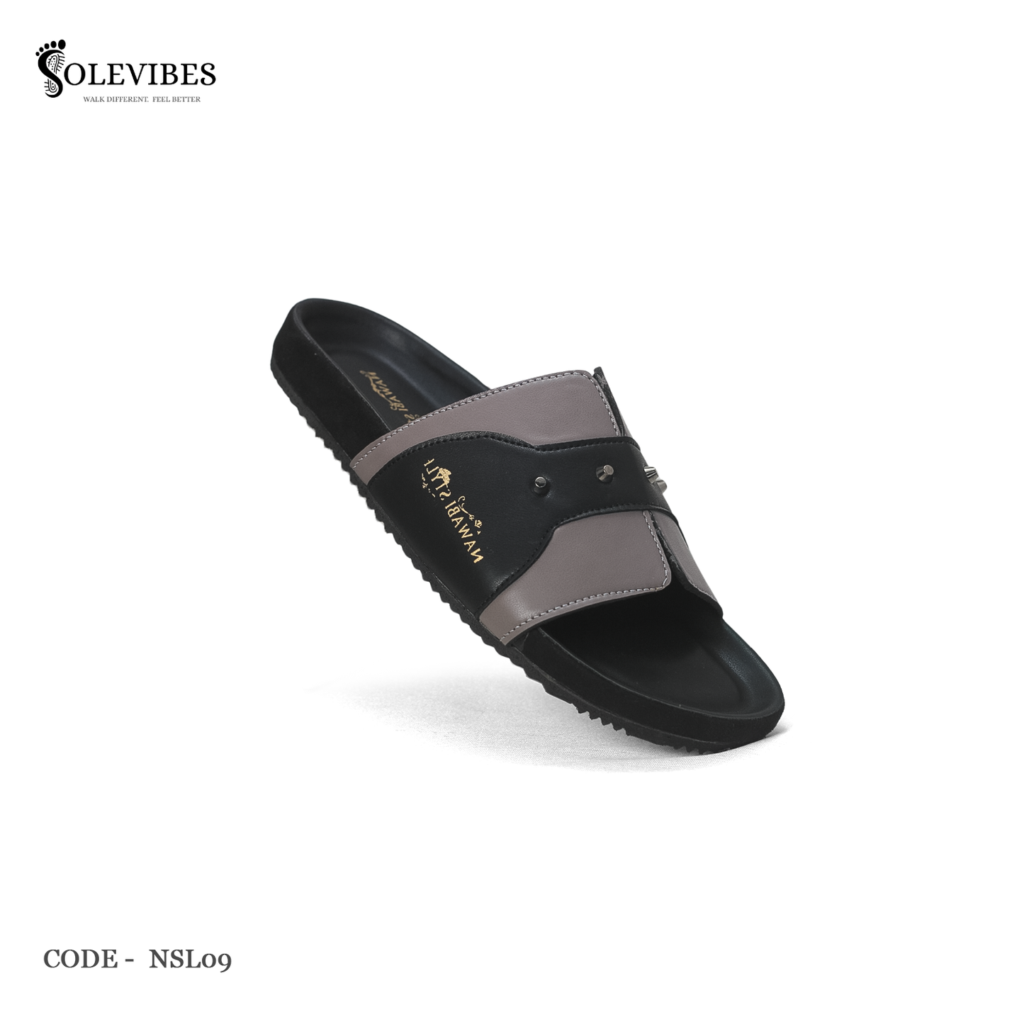 Comfort Arizona Sandal – NSL09-Black-Gray